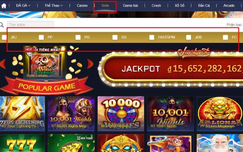 Chọn Slot và sảnh chơi nổ hũ có sẵn Chọn Slot và sảnh chơi nổ hũ có sẵn