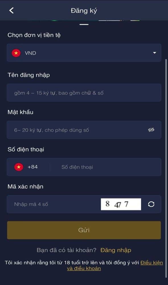 Điền đầy đủ thông tin cá nhân vào biểu mẫu đăng ký Điền đầy đủ thông tin cá nhân vào biểu mẫu đăng ký