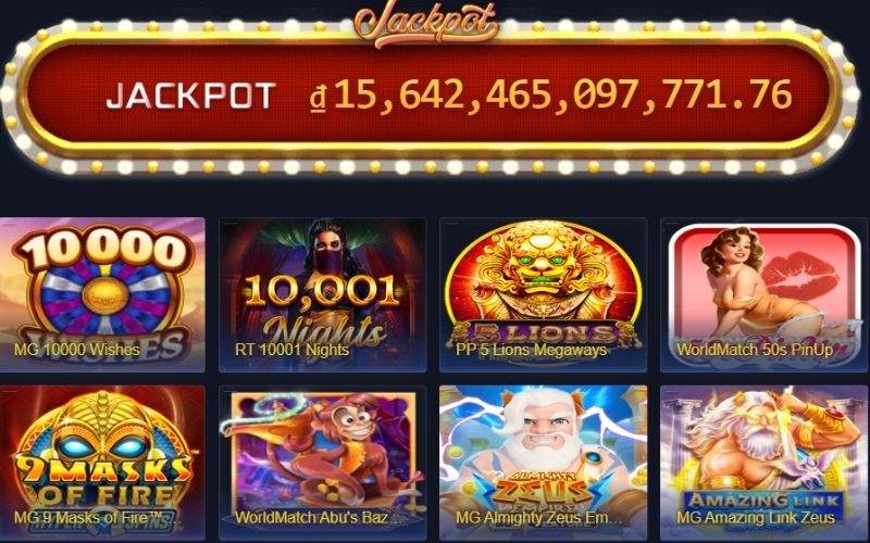 Nhiều giải thưởng Jackpot giá trị cao Nhiều giải thưởng Jackpot giá trị cao