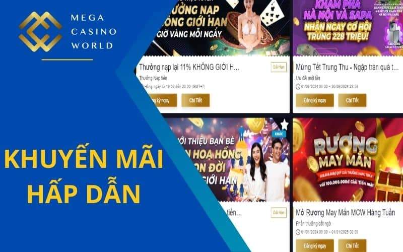 Nhiều khuyến mãi hấp dẫn cho người chơi Nhiều khuyến mãi hấp dẫn cho người chơi