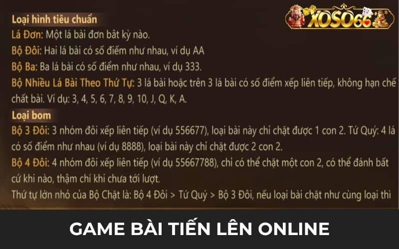 Giá trị những lá bài trong tiến lên online Giá trị những lá bài trong tiến lên online